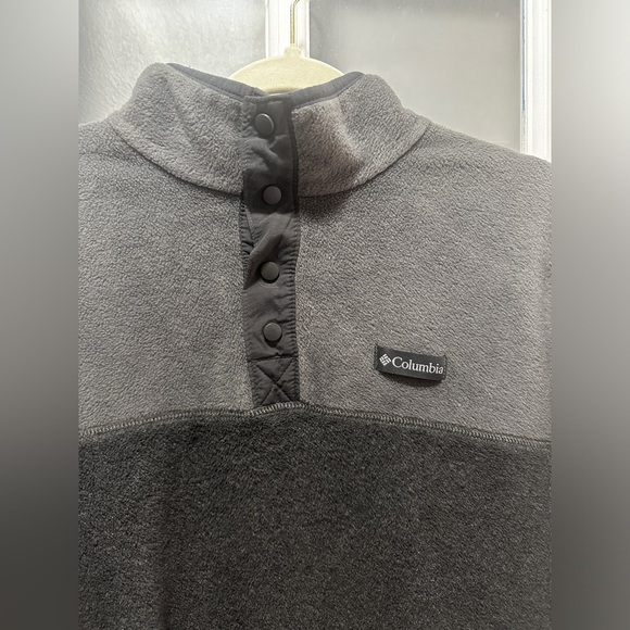 Men’s Columbia Pull Over Grey Fleece Jacket - Picture 4 of 7